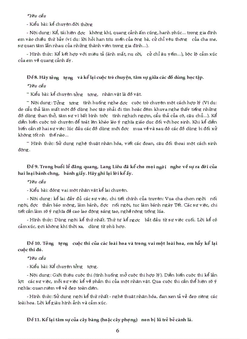 image for page Dàn bài VĂN 6 Sách tham khảo HAY