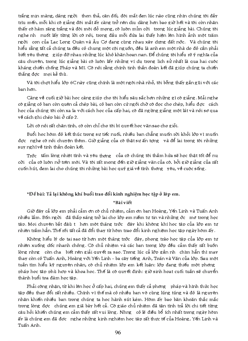 image for page Dàn bài VĂN 6 Sách tham khảo HAY