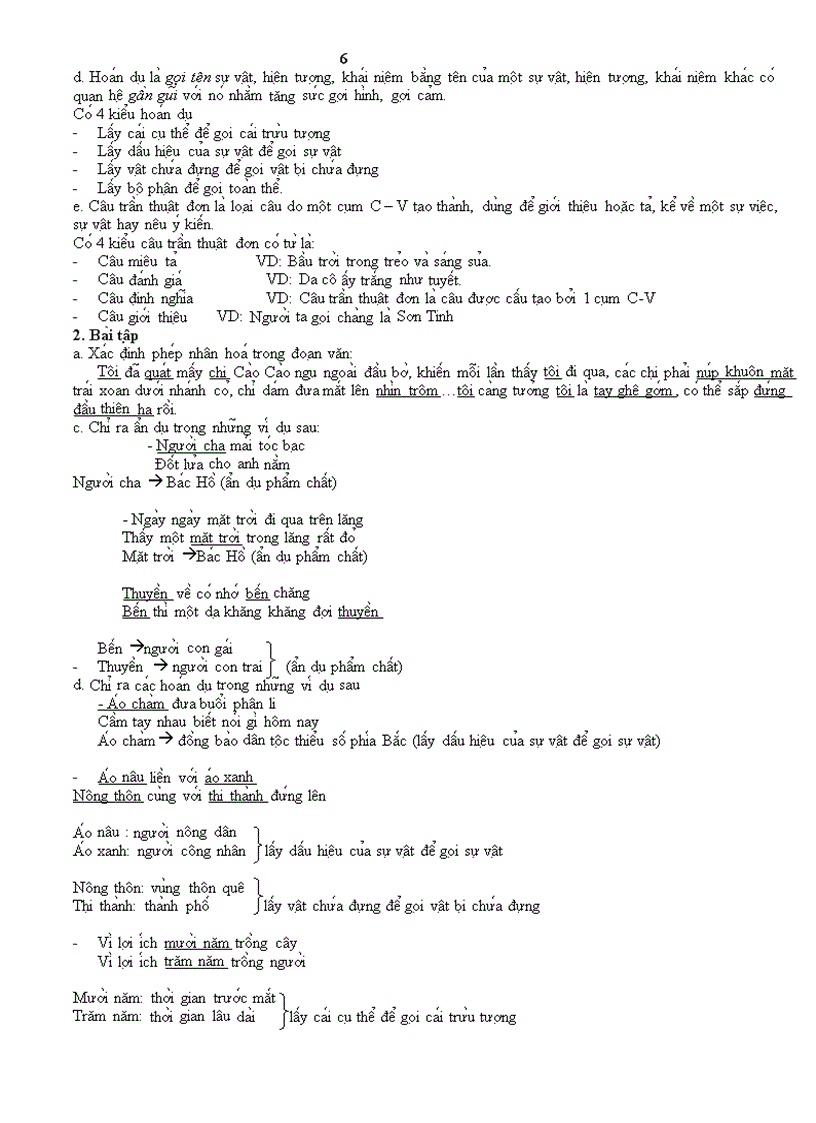 image for page Đề cương ôn tập văn 6 Kỳ II 2010