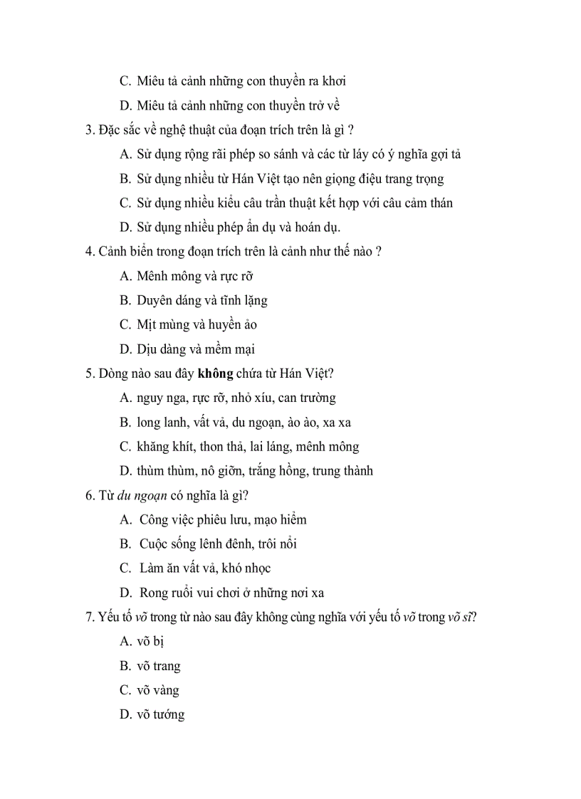 image for page Đề HKII Ngữ văn 6 2