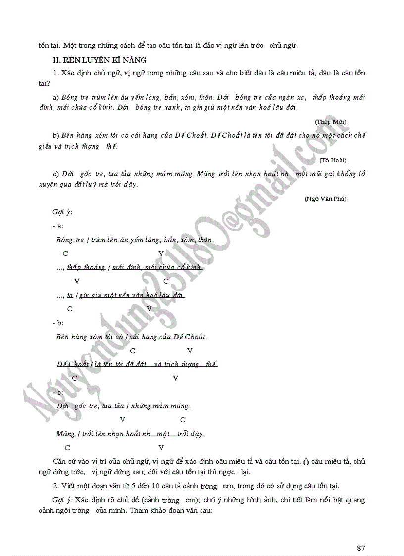 image for page Để học tốt ngữ văn 6 tập 2