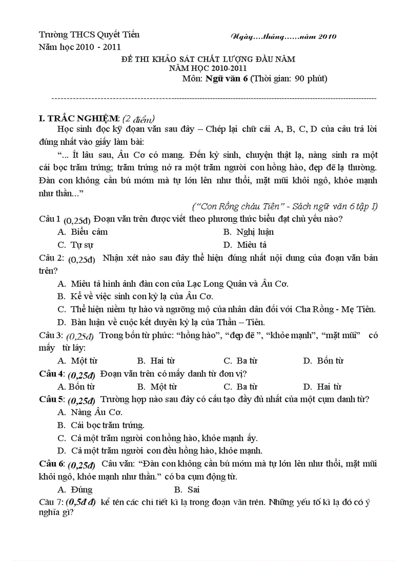 image for page De kiem tra van 6 bai so 1