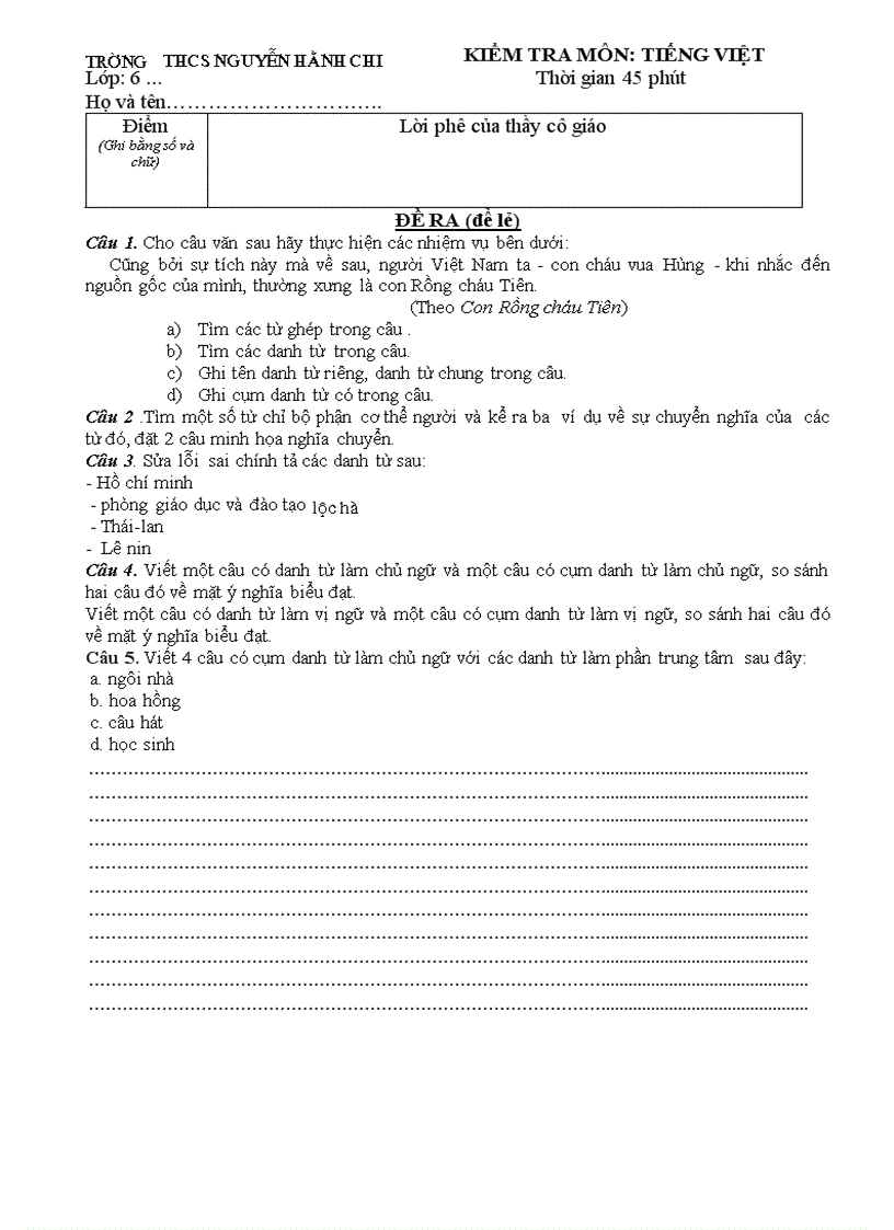 image for page De kiem tra Van 6