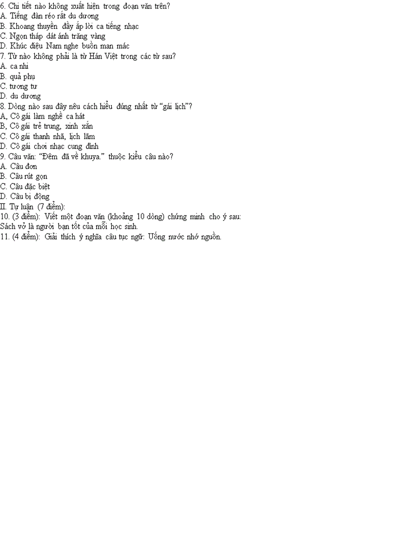 image for page Đề KT Học kì II Ngữ Văn 6 BGD 2