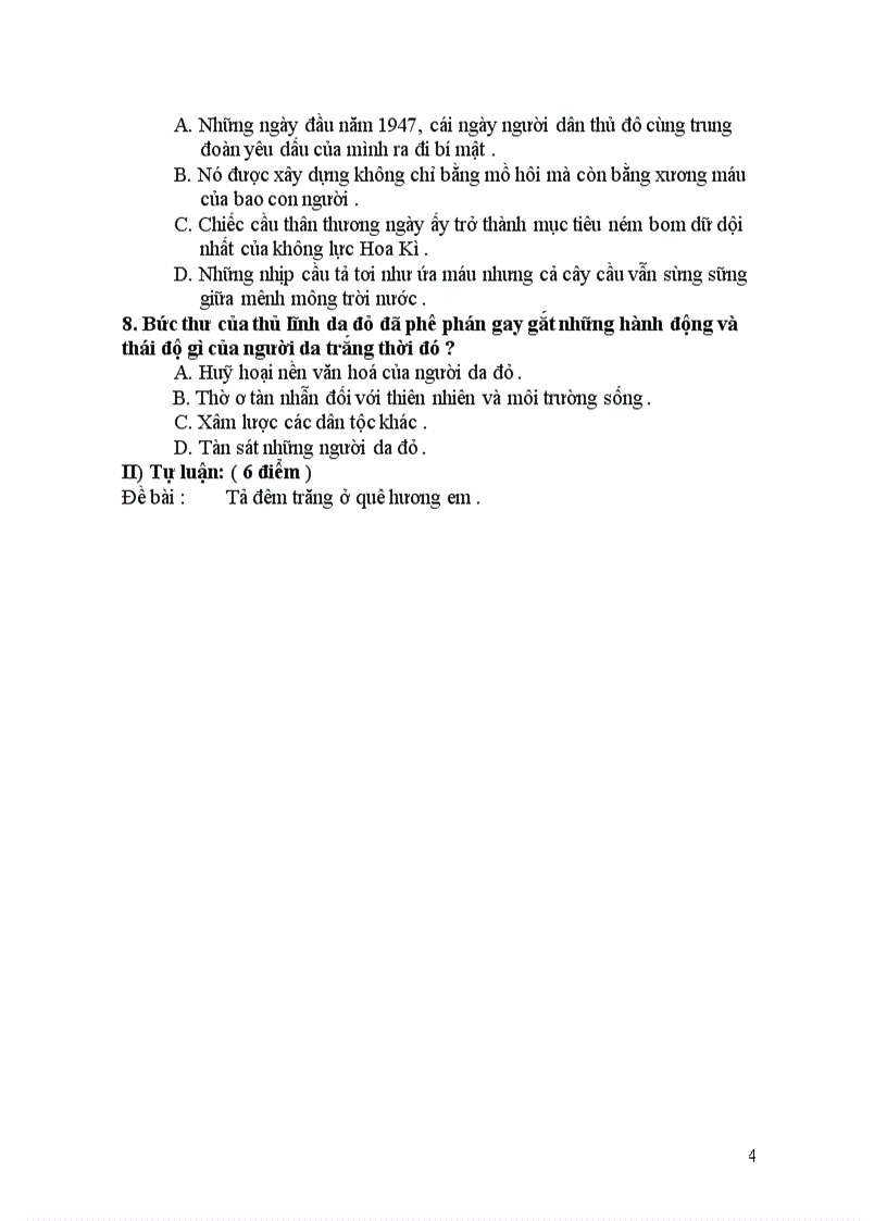 image for page Đề thi và đáp án HKI HKII văn 6