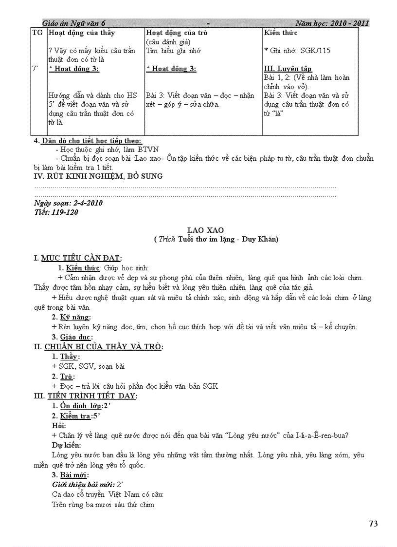 image for page GA Ngữ văn 6 HKII 4 cột