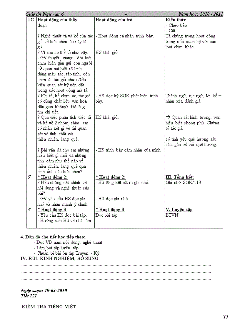 image for page GA Ngữ văn 6 HKII 4 cột