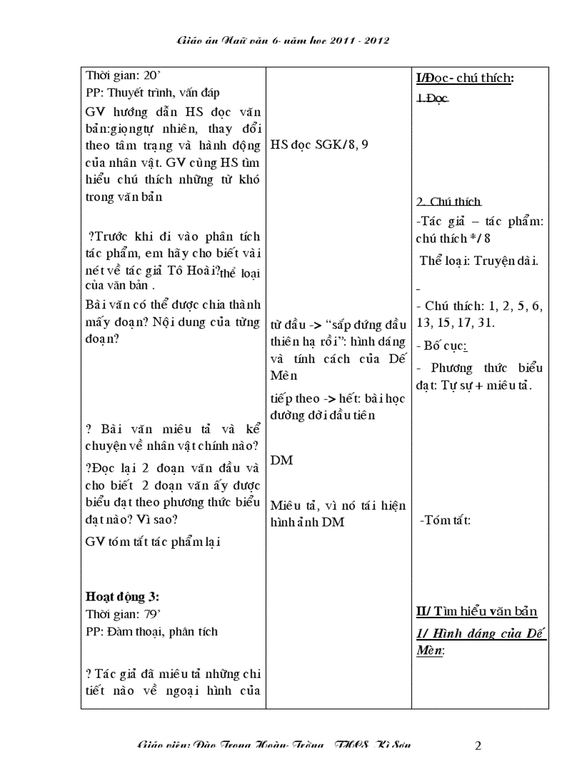 image for page Giao an 3 cot chuan KTKN 2011 2012