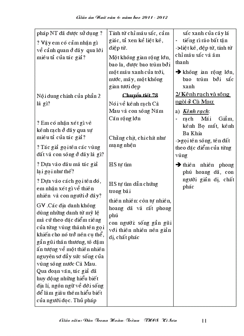 image for page Giao an 3 cot chuan KTKN 2011 2012