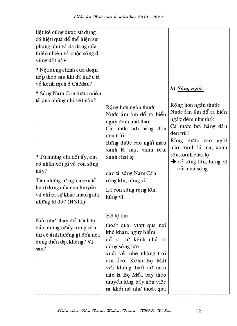 image for page Giao an 3 cot chuan KTKN 2011 2012