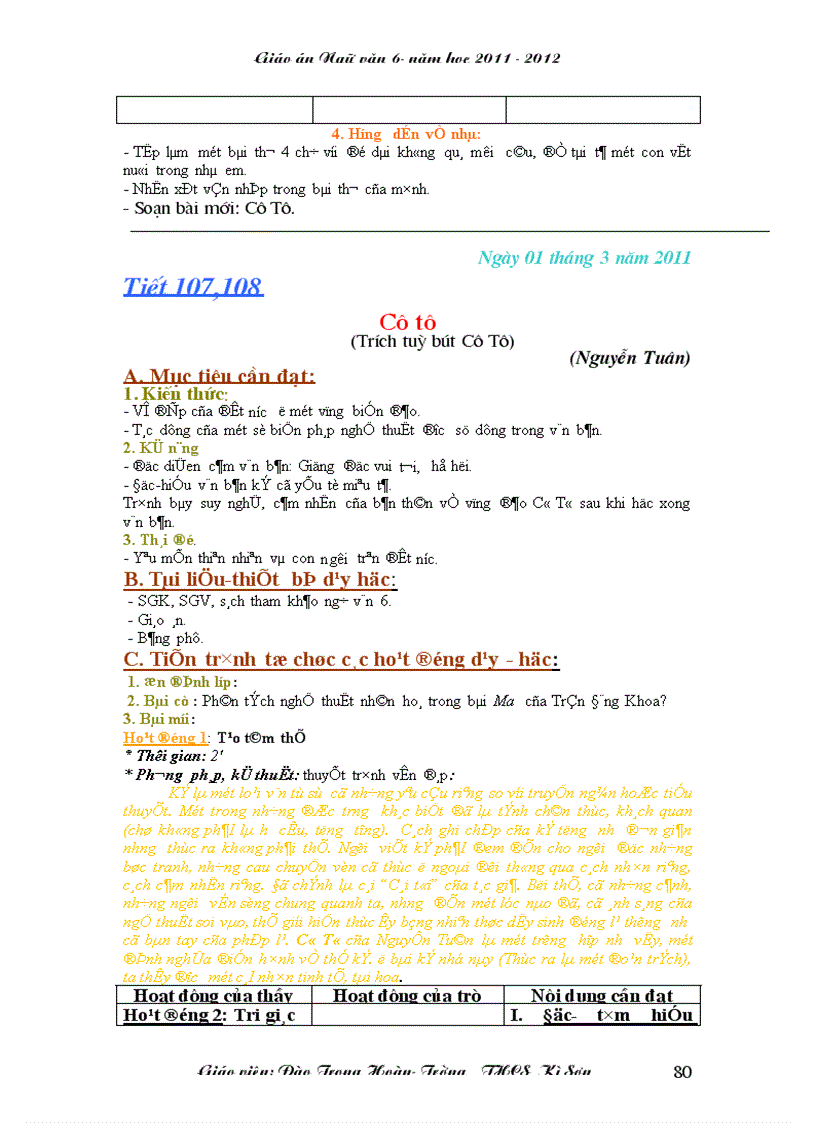 image for page Giao an 3 cot chuan KTKN 2011 2012