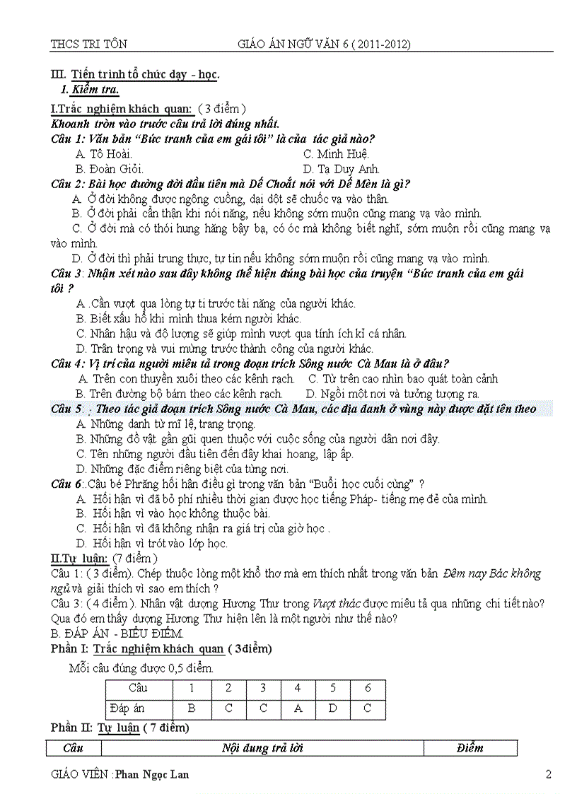 image for page Giáo án 6 an giang tuần 25