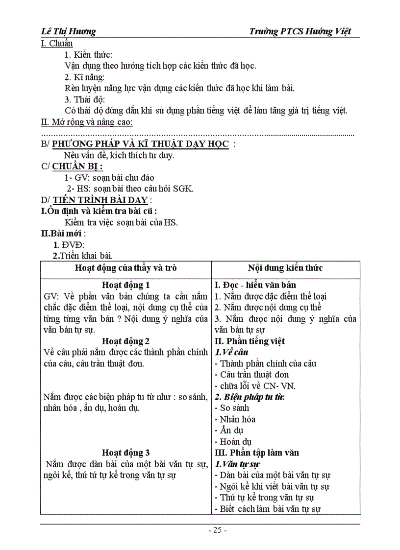 image for page Giáo án 6 tiết 125 đến 140
