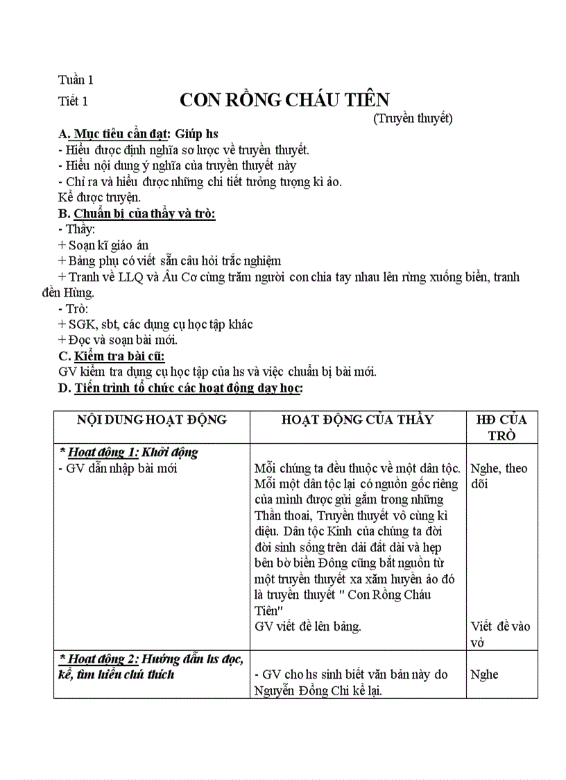 image for page Giáo án 6 Tuần 1