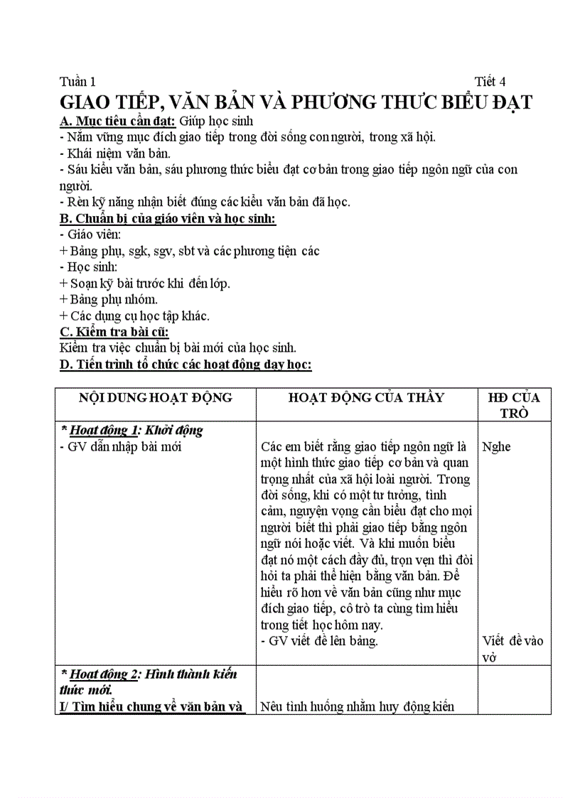 image for page Giáo án 6 Tuần 1