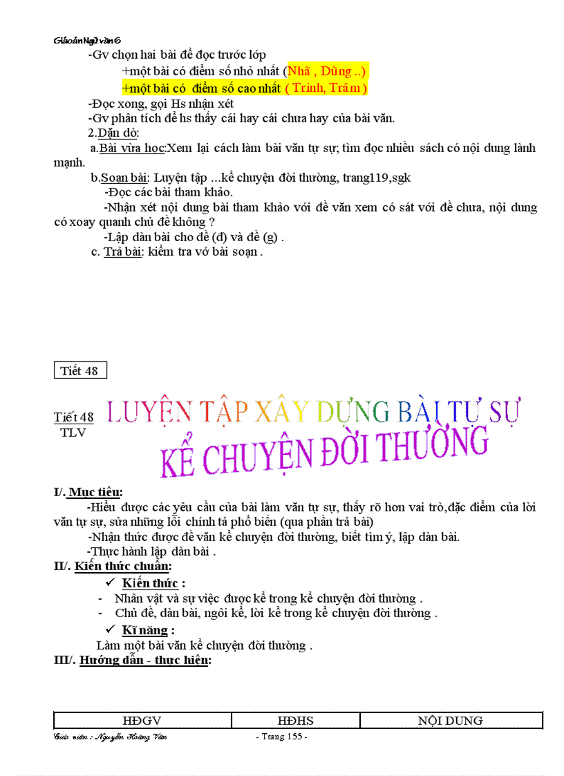 image for page Giáo án 6 tuần 11 22 theo chuẩn