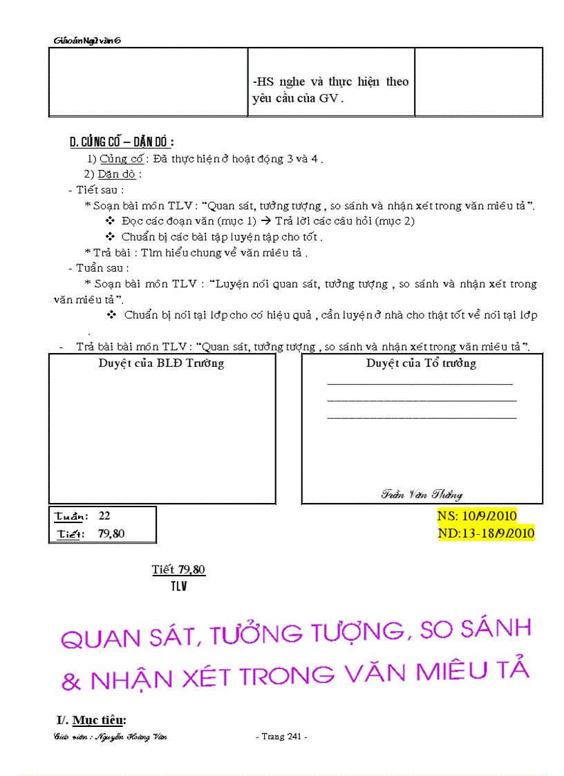 image for page Giáo án 6 tuần 11 22 theo chuẩn