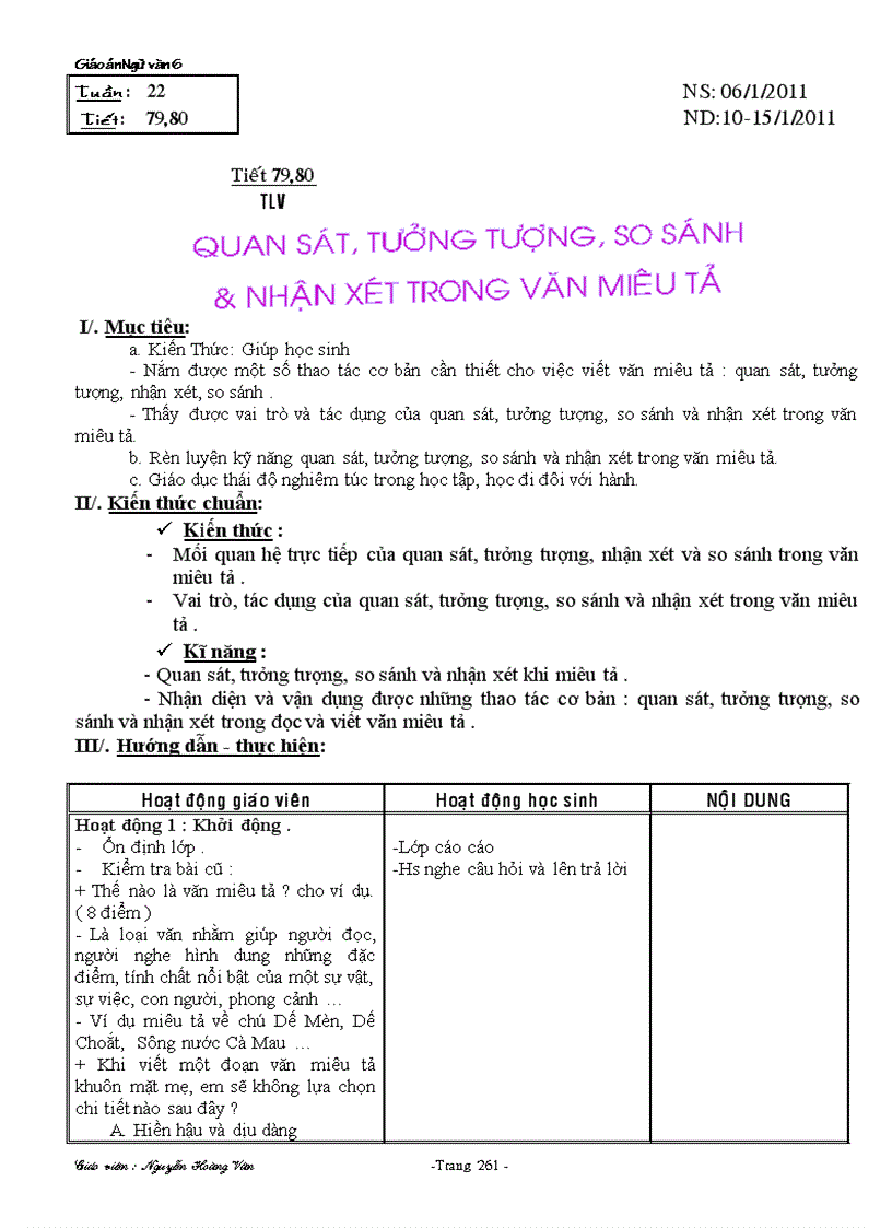 image for page Giáo án 6 tuần từ tuần 22 đến hết