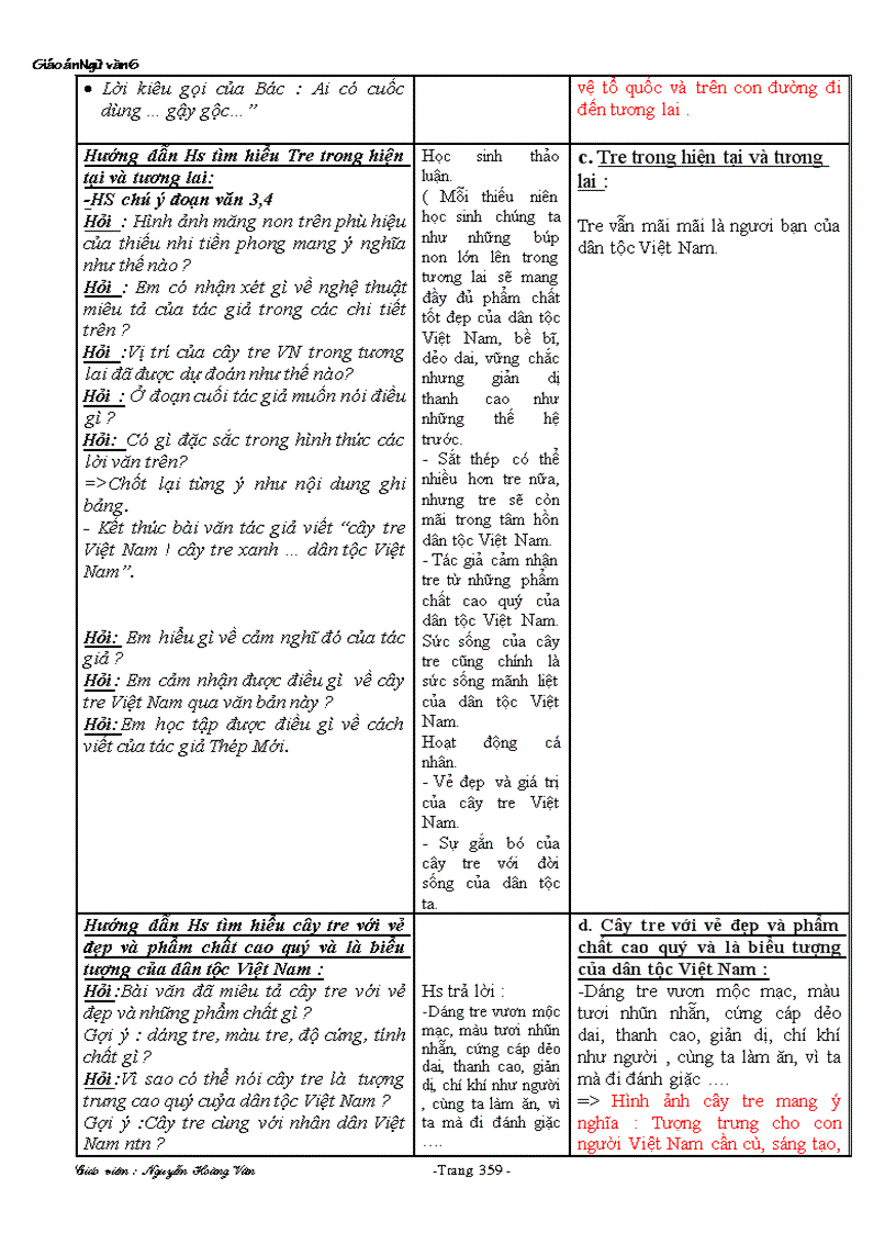 image for page Giáo án 6 tuần từ tuần 22 đến hết