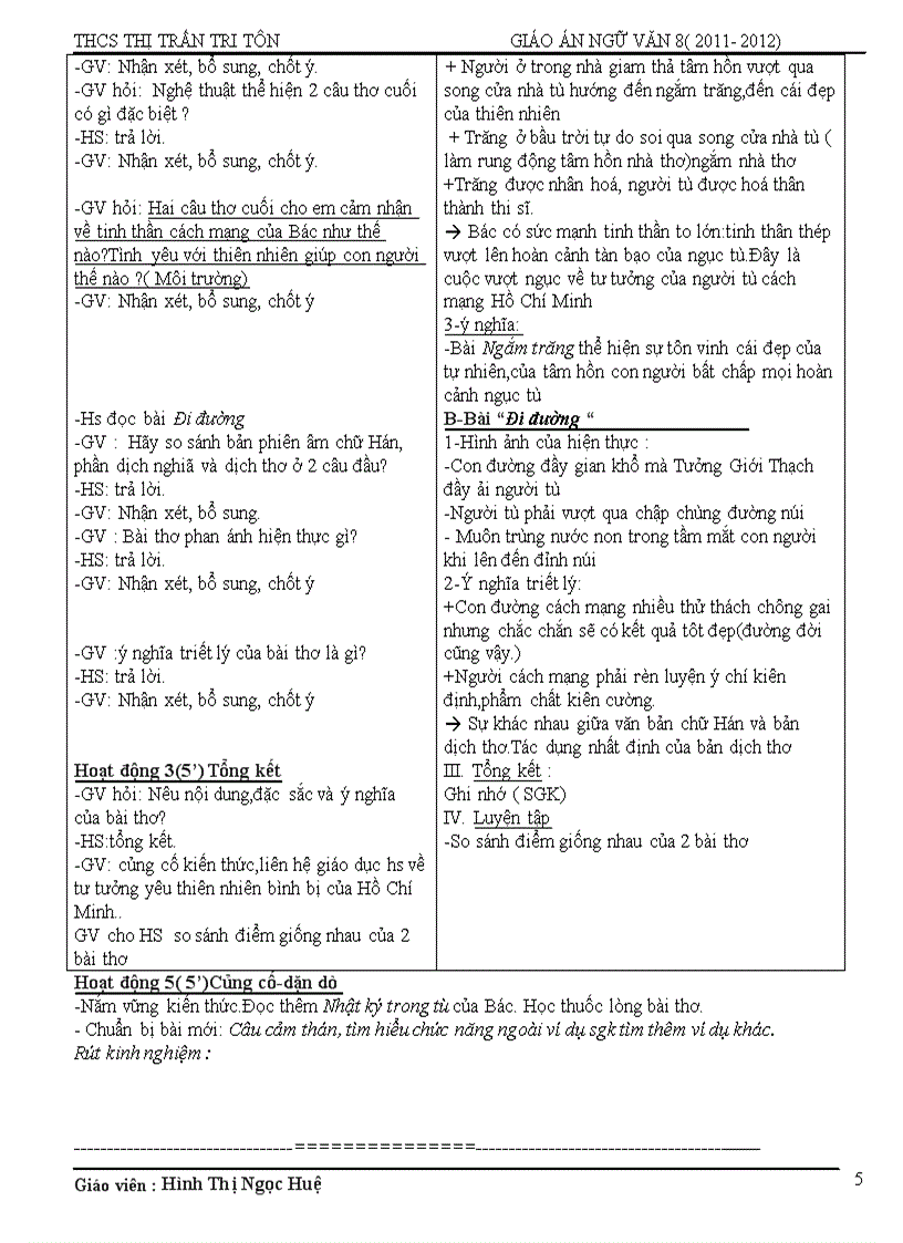 image for page Giáo án 8 tuần 22 theo pp mới