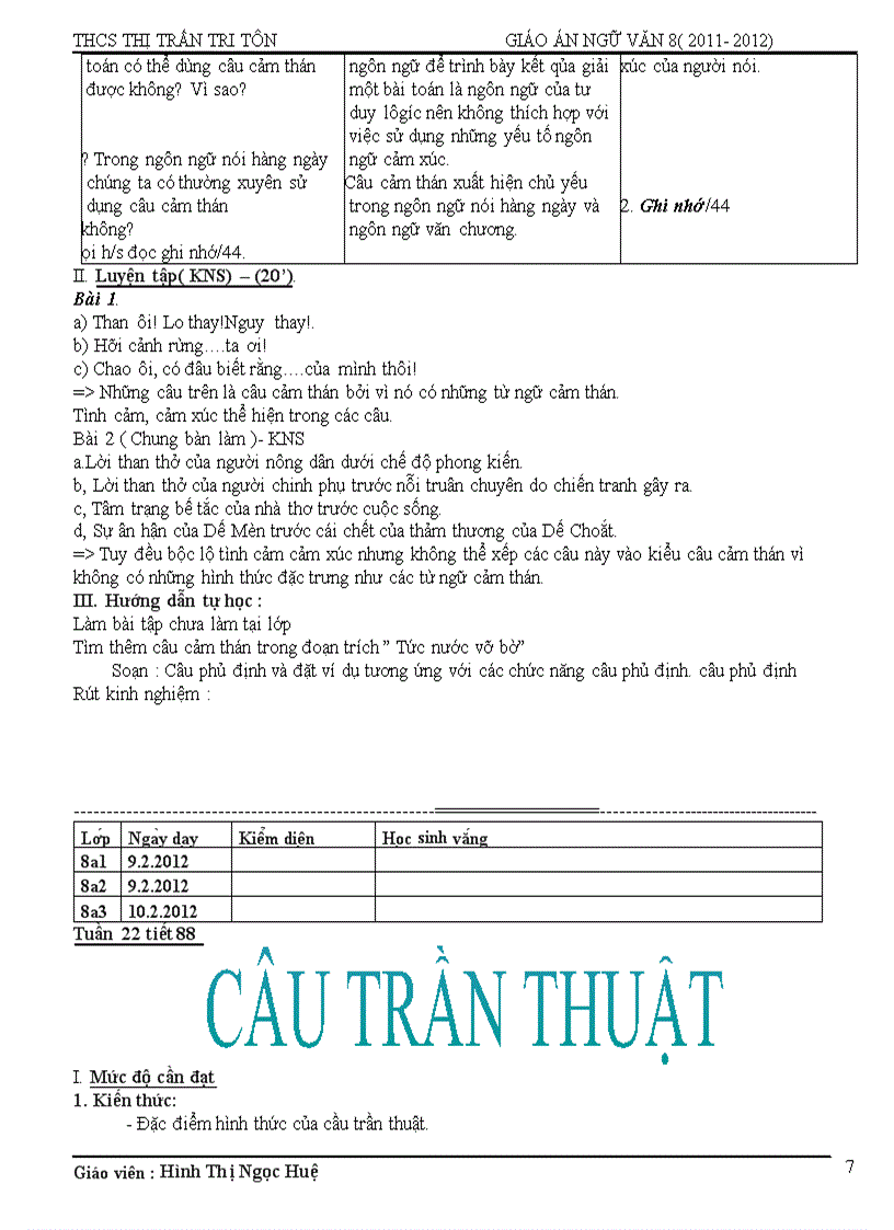 image for page Giáo án 8 tuần 22 theo pp mới
