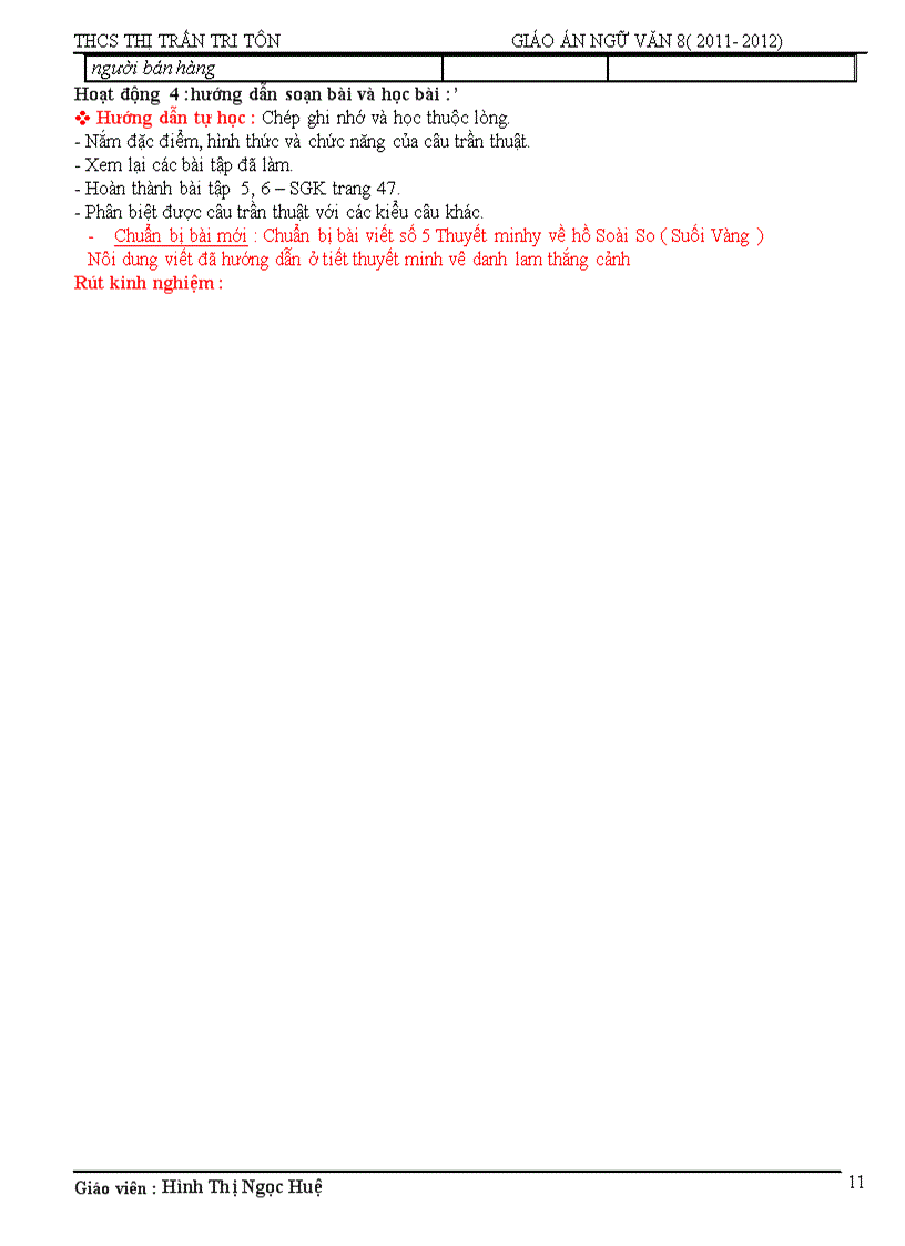 image for page Giáo án 8 tuần 22 theo pp mới