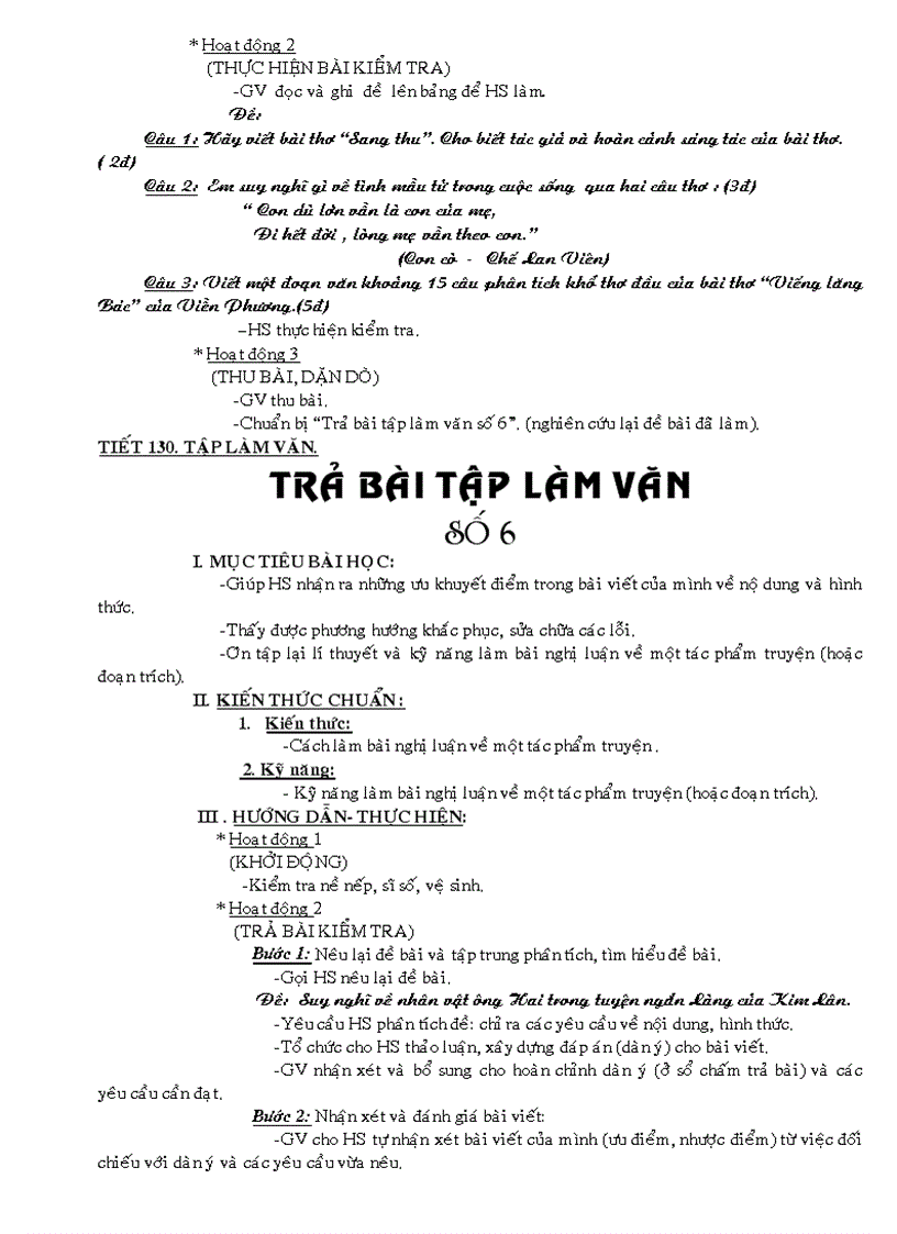 image for page Giáo án 9 HKII tuần 28