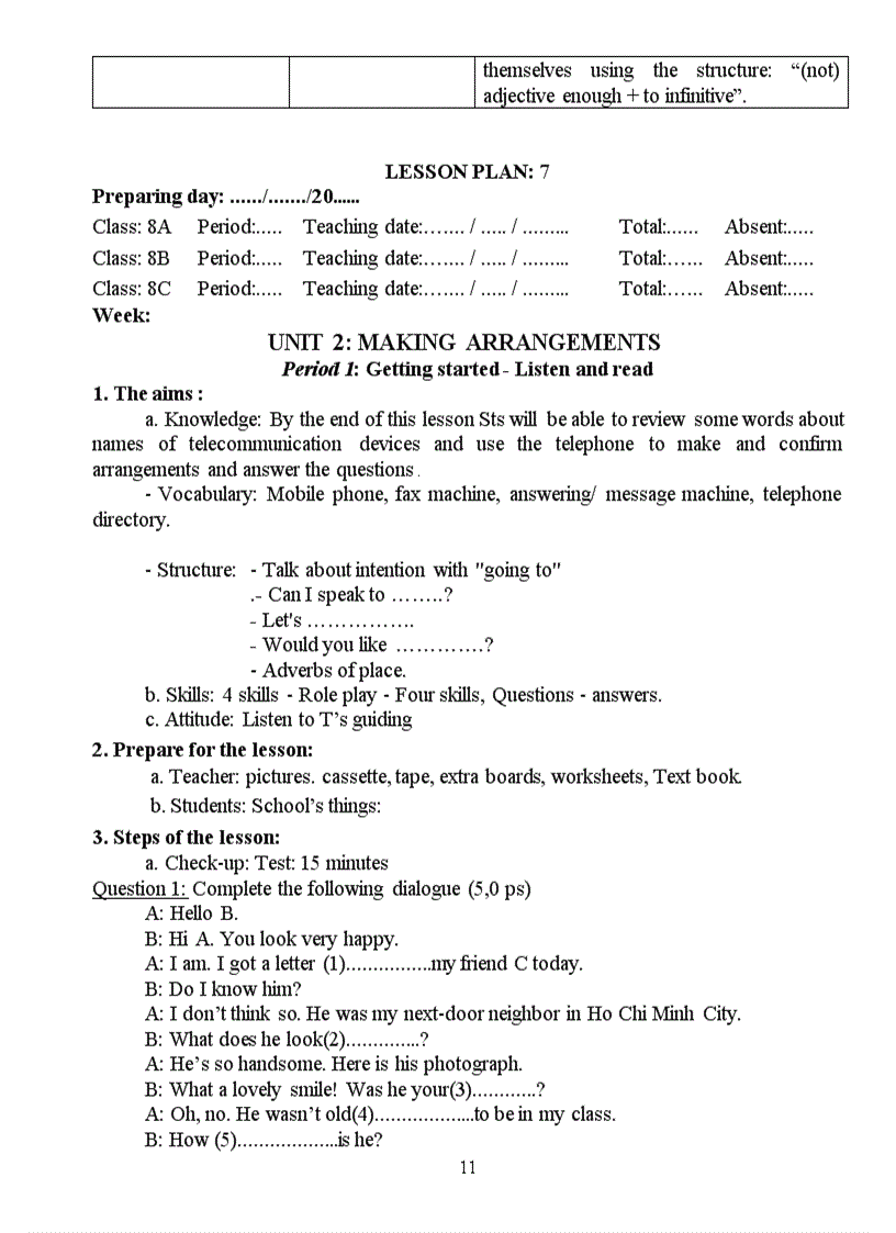 image for page Giao an Anh van 8 11 12