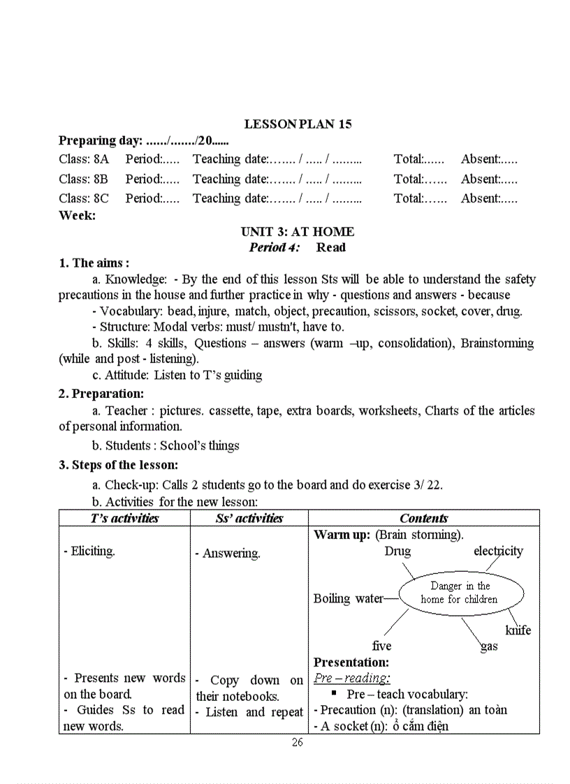 image for page Giao an Anh van 8 11 12