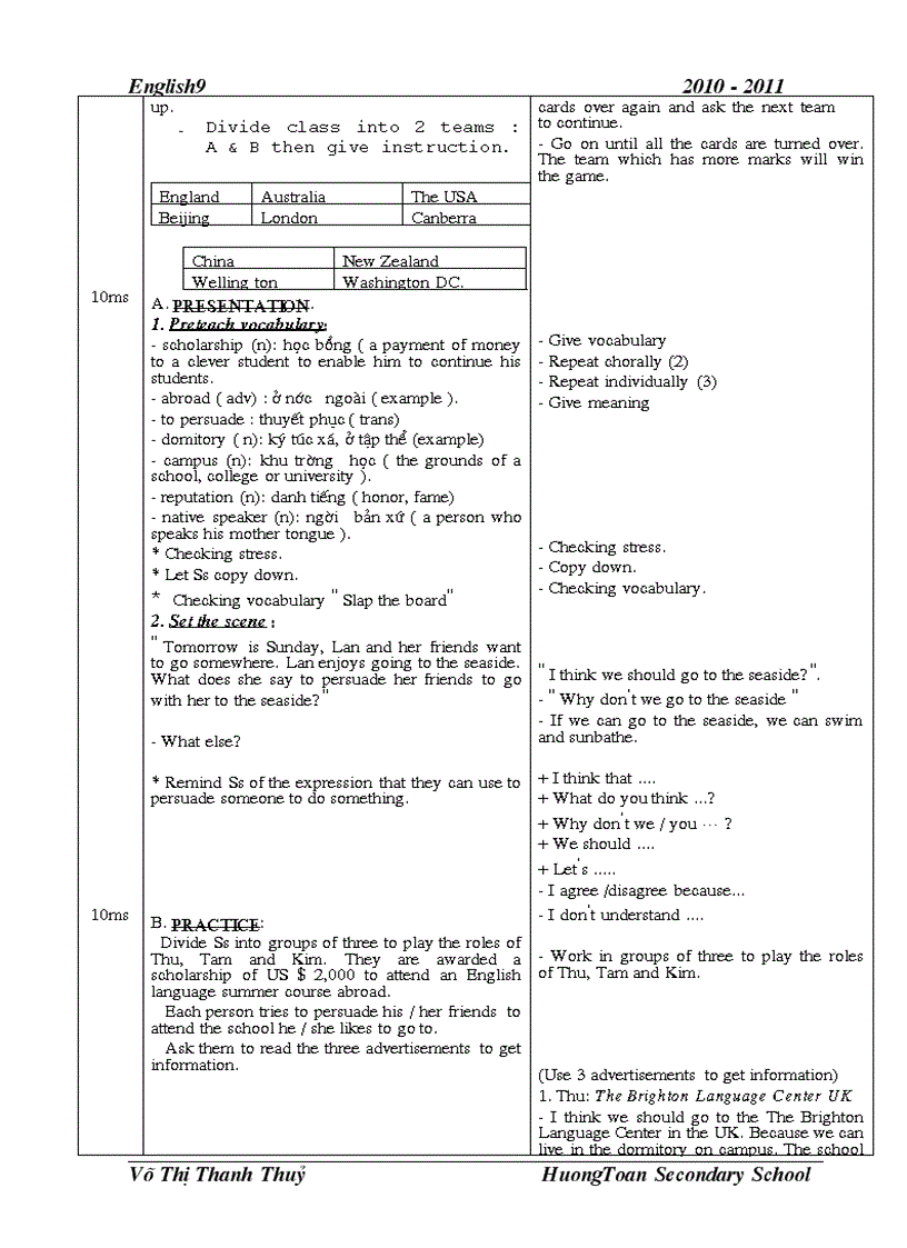 image for page Giáo án anh văn 9