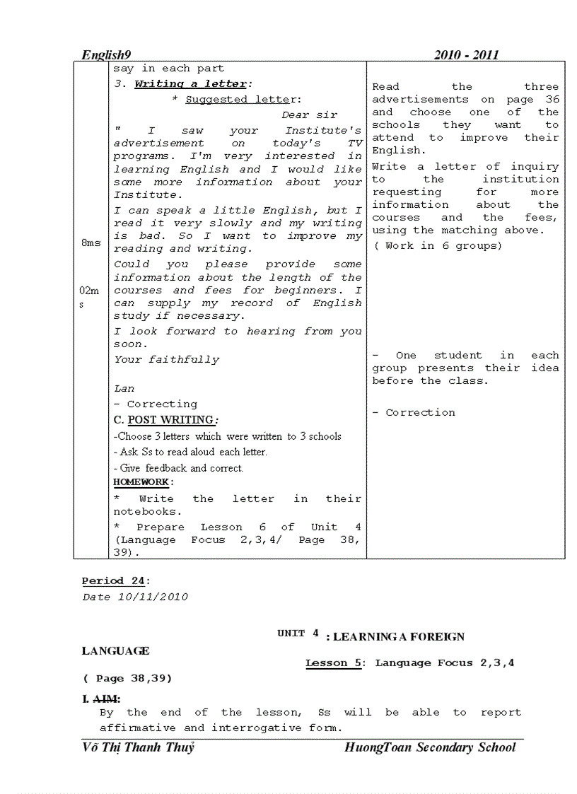 image for page Giáo án anh văn 9