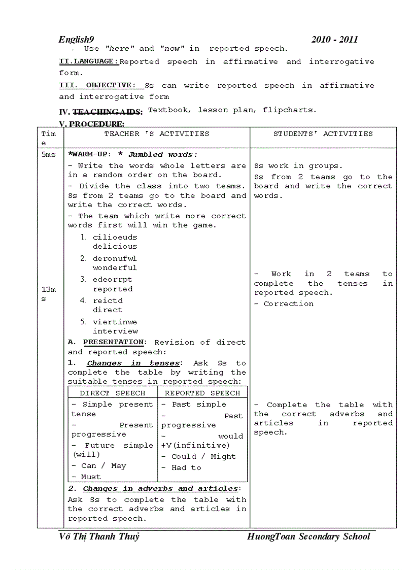 image for page Giáo án anh văn 9