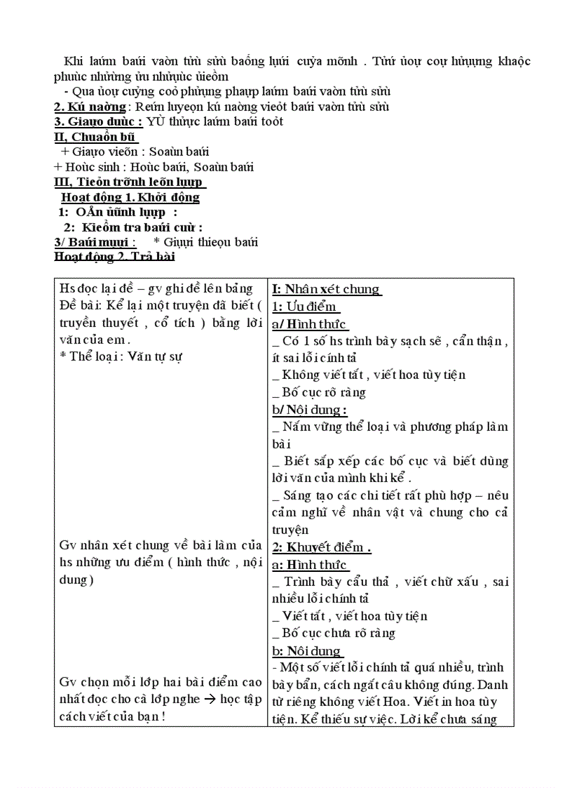 image for page Giáo án chuẩn kiến thức kỹ năng ngữ văn 6 kỳ I