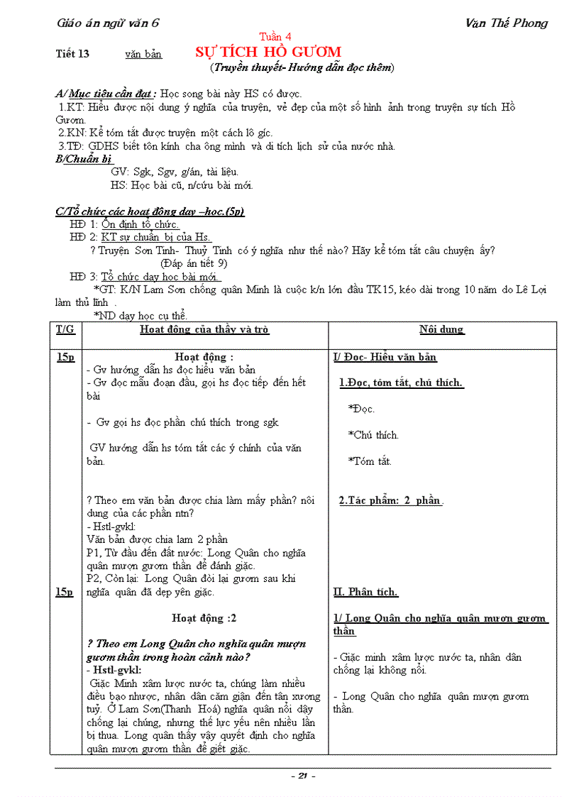 image for page Giao an chuan kien thuc