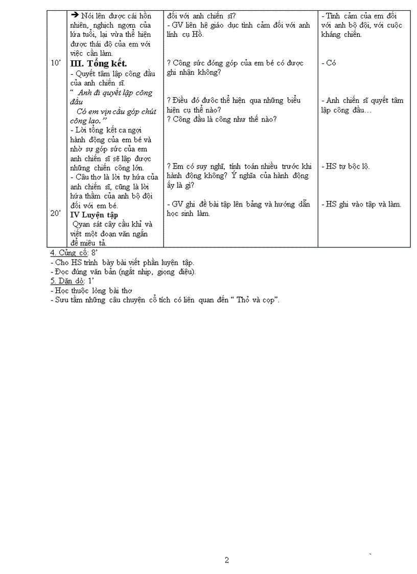 Giáo án dạy Văn Thơ Đồng Tháp 6