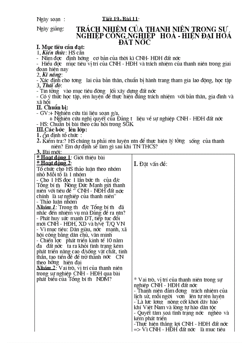 image for page Giáo án GDCD 9 HK II mói