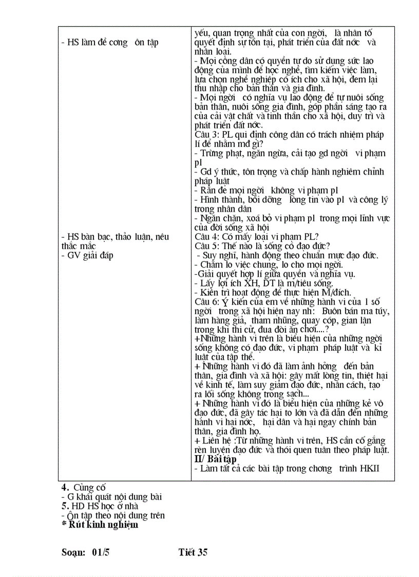 image for page Giáo án GDCD 9 HK II mói