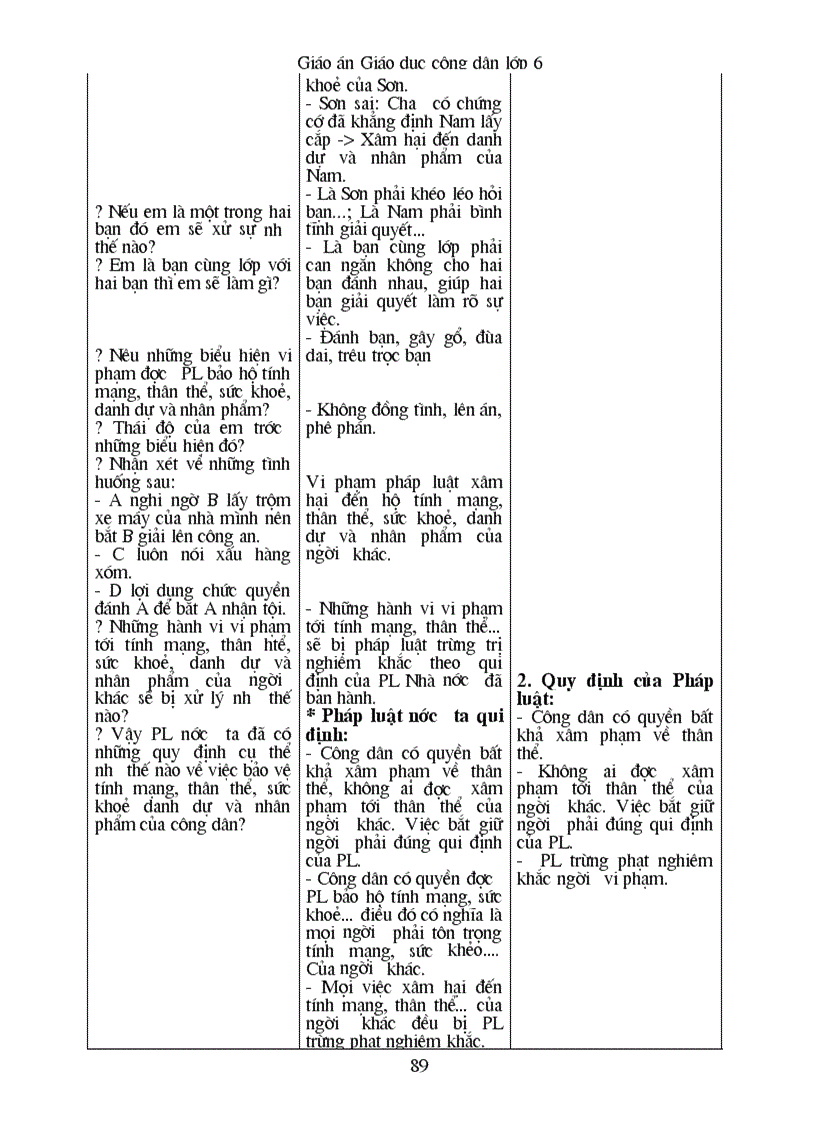 image for page Giáo án giáo dục công dân 6