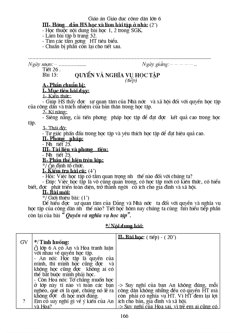 image for page Giáo án giáo dục công dân 6