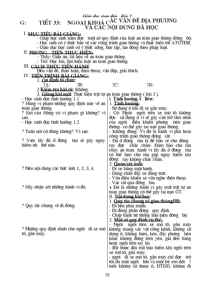 image for page Giáo án giáo dục công dân 7