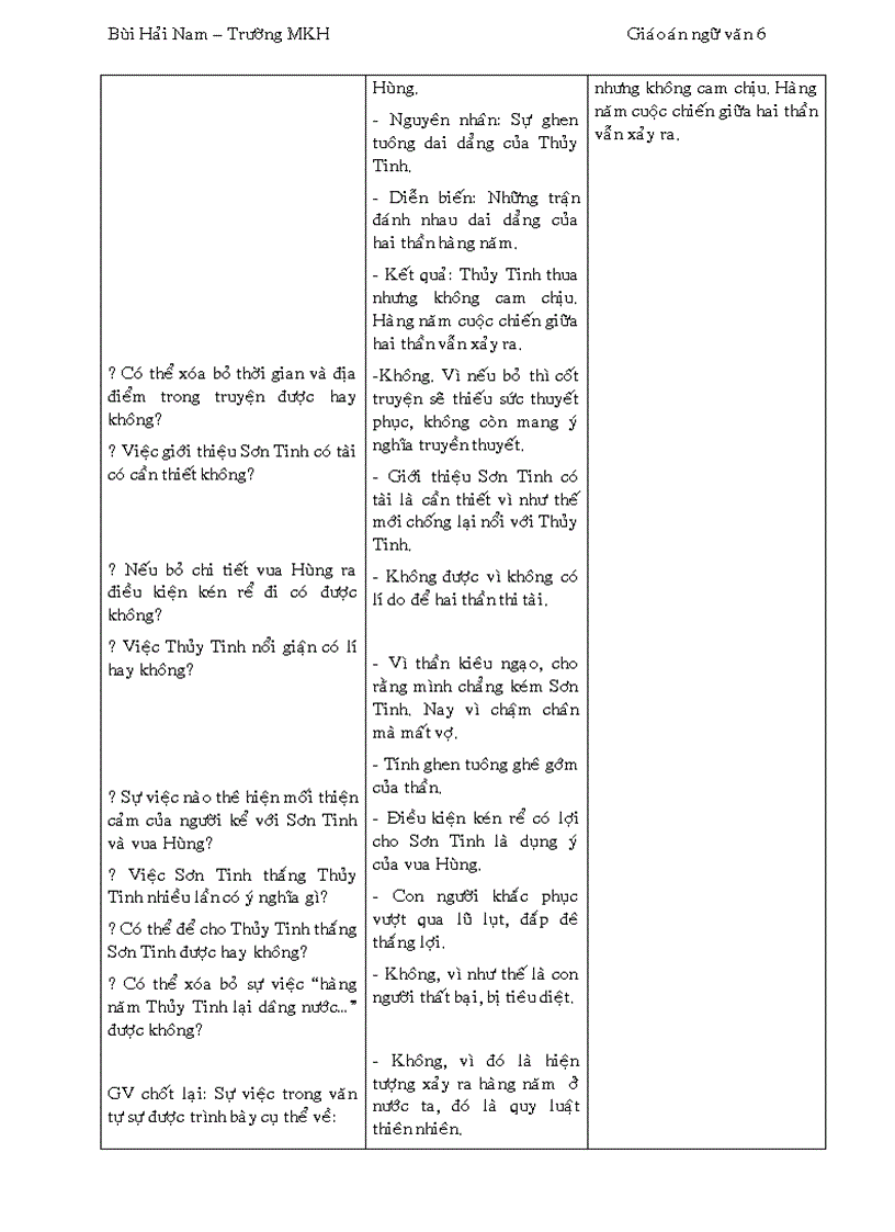 image for page Giáo án Ngữ văn 6 3 cột