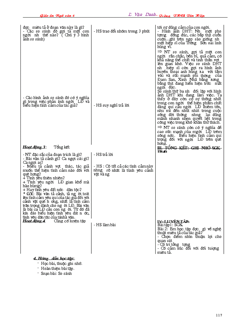 image for page Giáo án Ngữ văn 6 3 cột 2009 2010