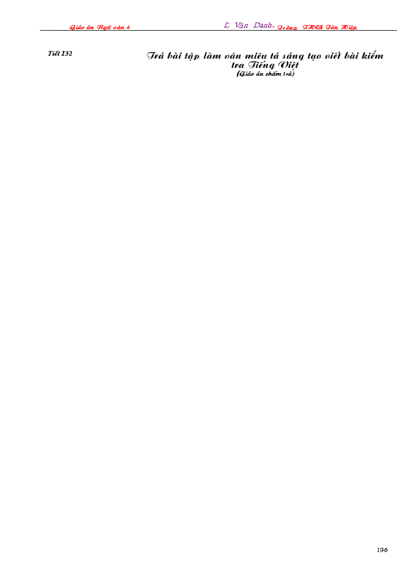 image for page Giáo án Ngữ văn 6 3 cột 2009 2010