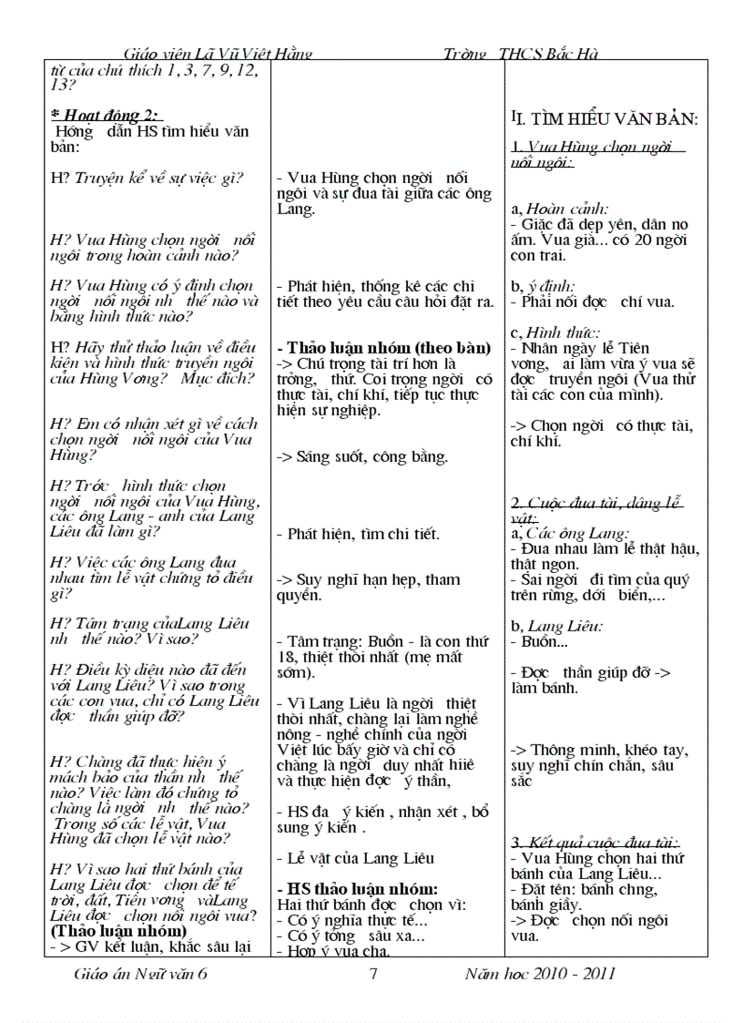 image for page Giao an ngu van 6 4 COT HKI