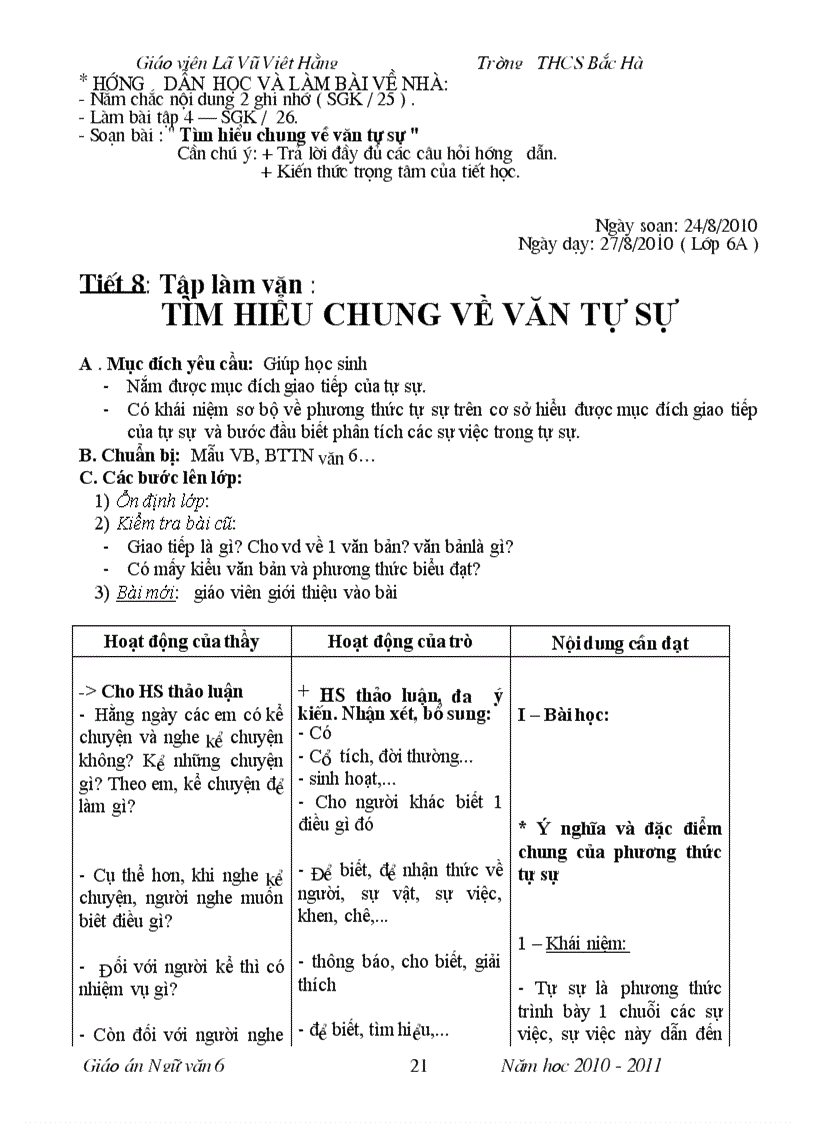 image for page Giao an ngu van 6 4 COT HKI