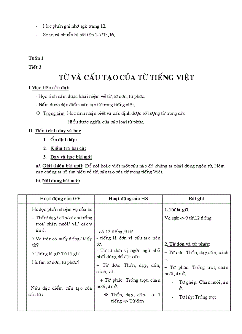 image for page Giáo án ngữ văn 6 7 8 9 cả năm 3 cột hà giang 2010 2011