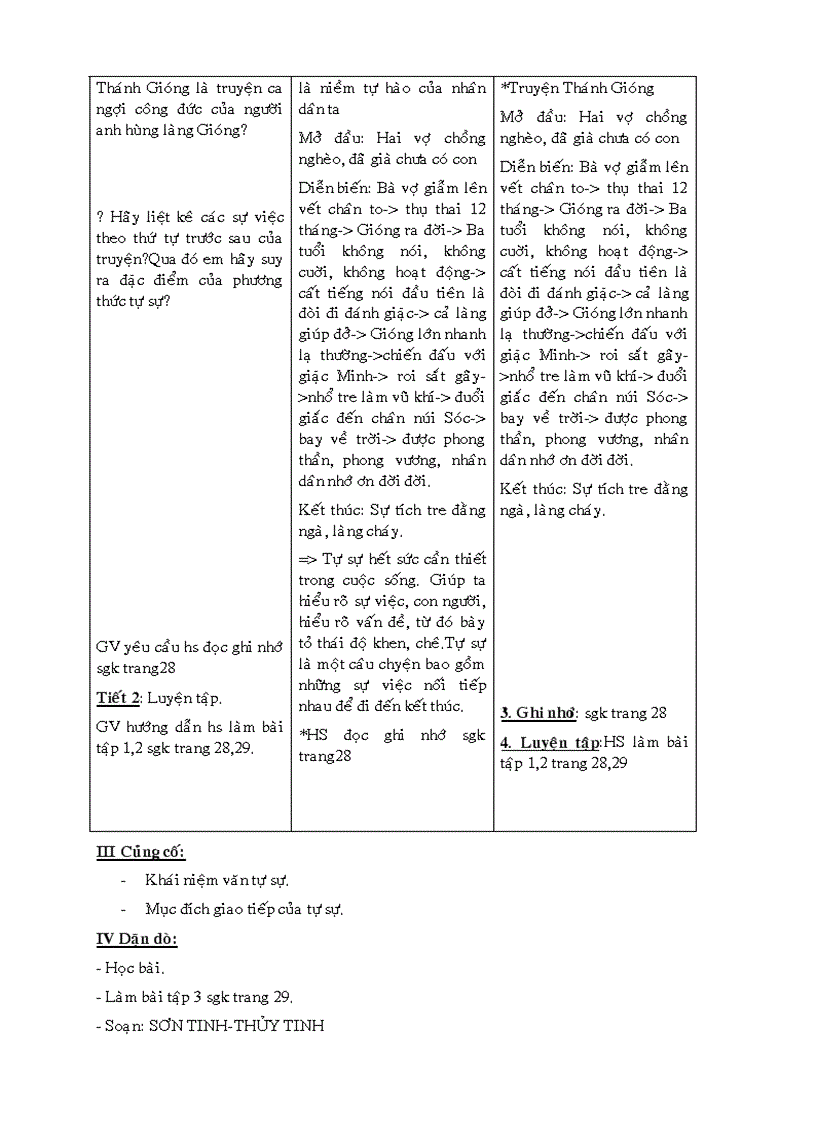 image for page Giáo án ngữ văn 6 7 8 9 cả năm 3 cột hà giang 2010 2011