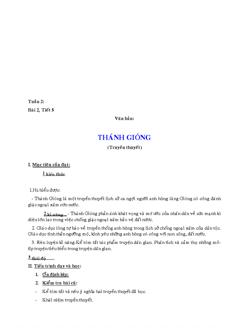 image for page Giáo án Ngữ văn 6 cả năm 3 cột