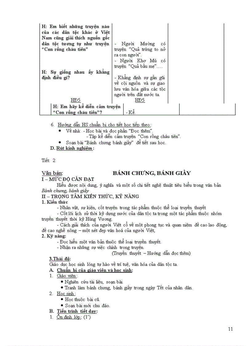 image for page Giáo án Ngữ Văn 6 chuẩn hay 2011 2012