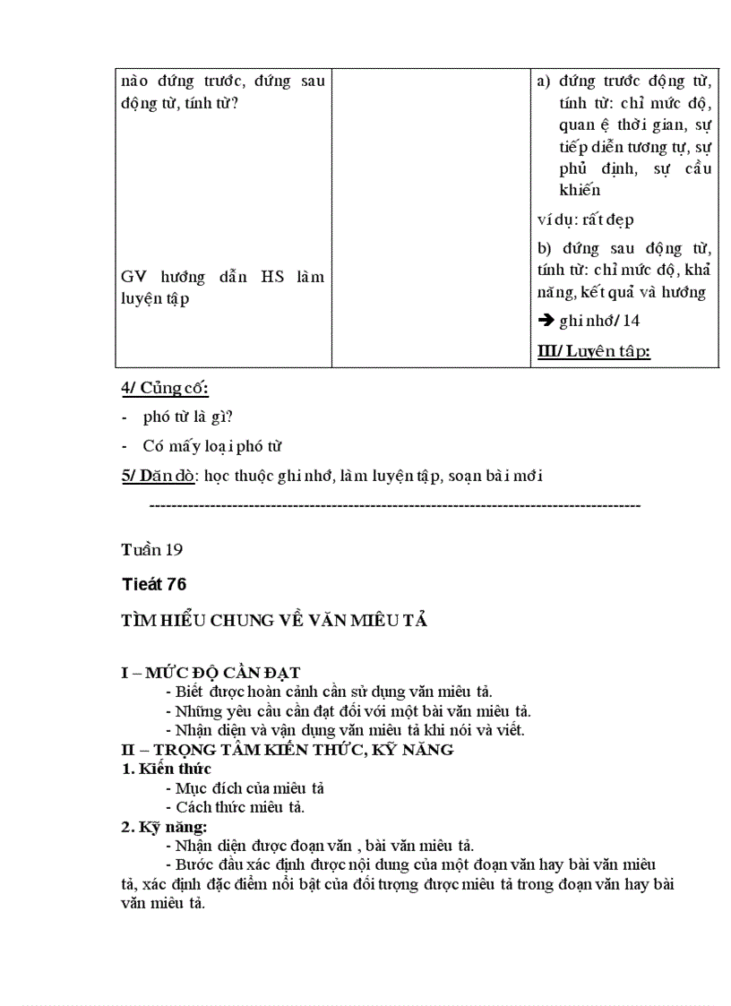 image for page Giáo án Ngữ văn 6 chuẩn học kì 2